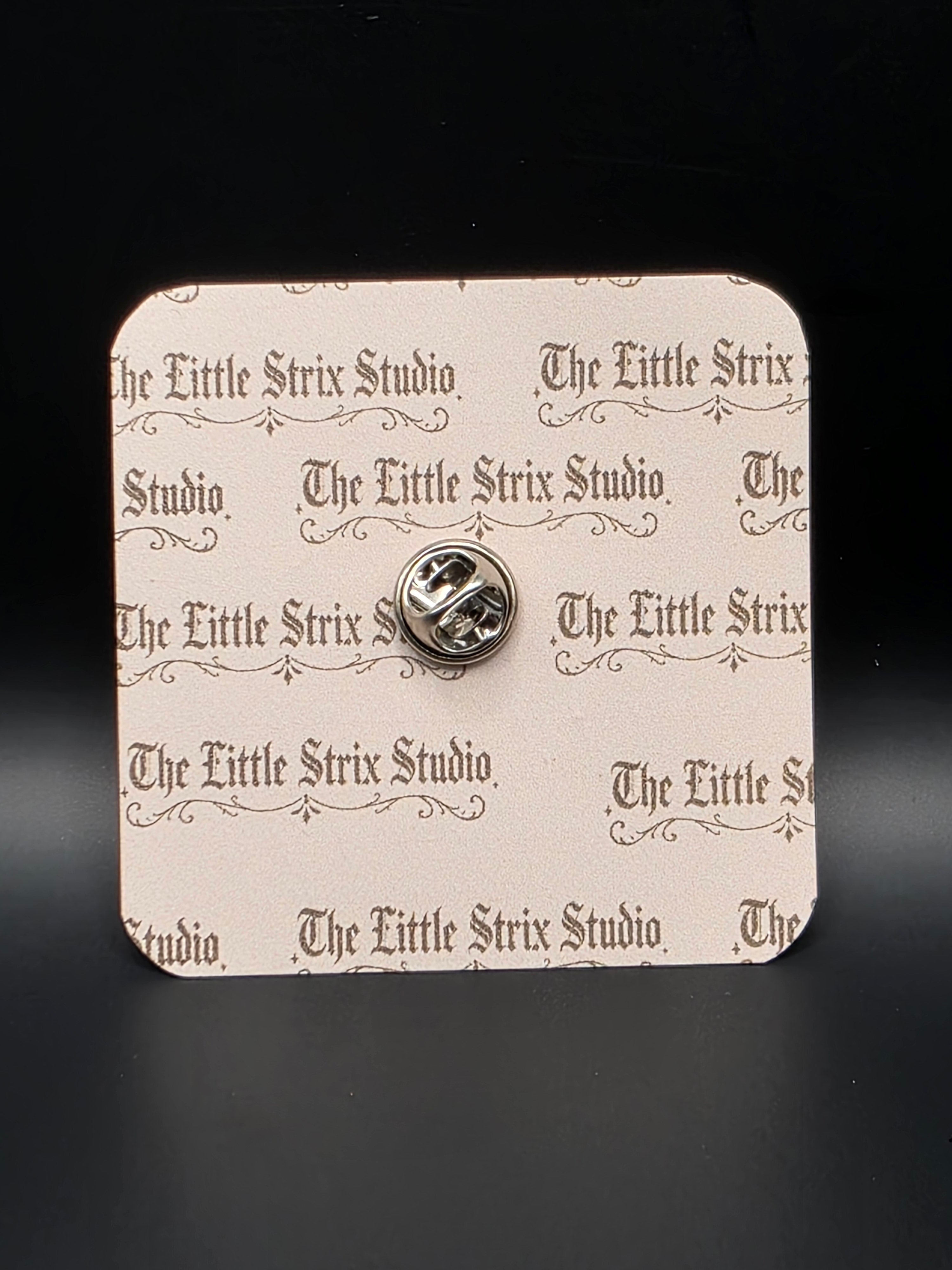 Time To Bloom 35mm Black Chrome Enamel pin